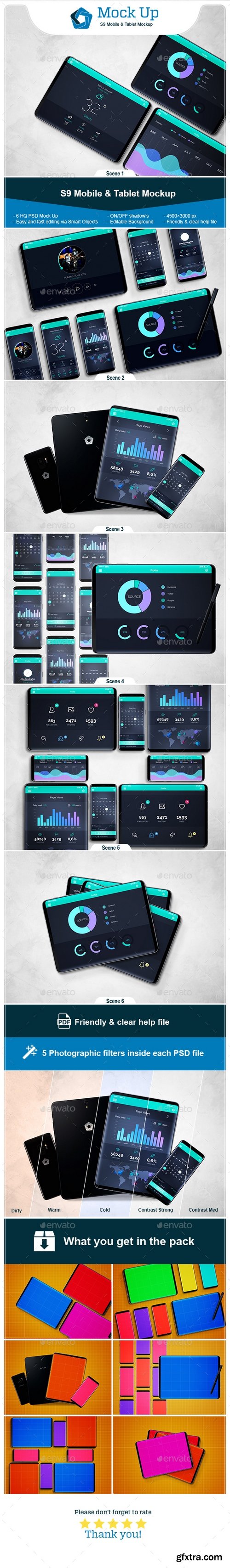 Graphicriver - S9 Mobile &amp; Tablet Mockup 21556345