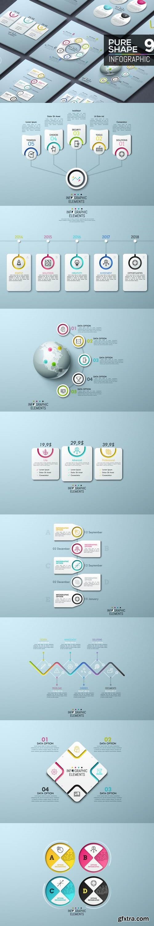 Pure Shape Infographic. Part 9