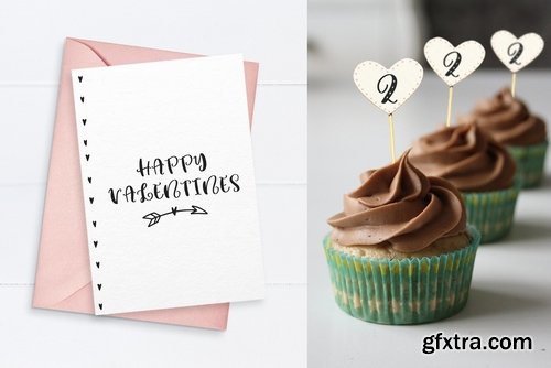 CM - Lovey cute heart font family 2338463