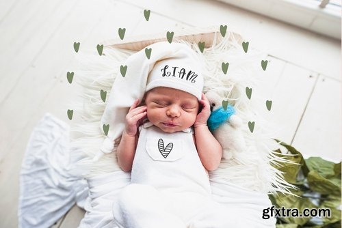 CM - Lovey cute heart font family 2338463