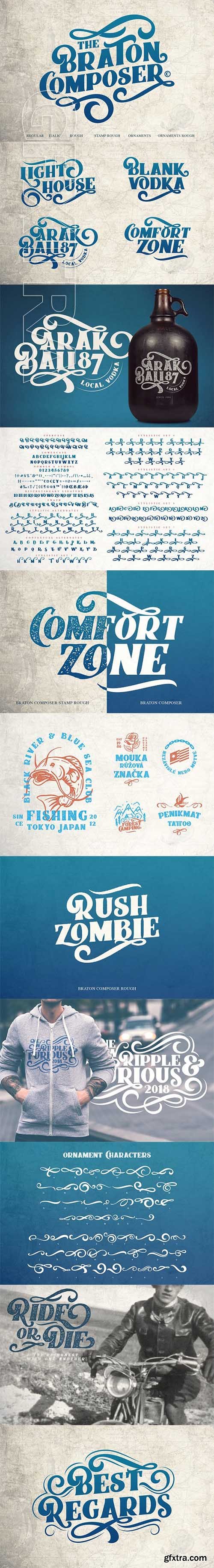 CreativeMarket - Braton Composer Typeface 2342346