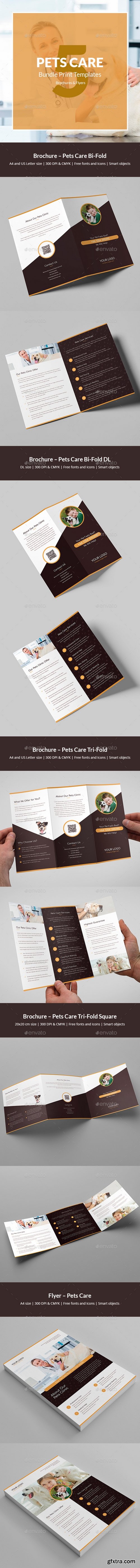 Graphicriver - Pets Care &ndash; Bundle Print Templates 5 in 1 21406879