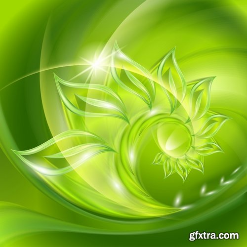 Abstract background is a wave spring splashes drop vector image 25 EPS