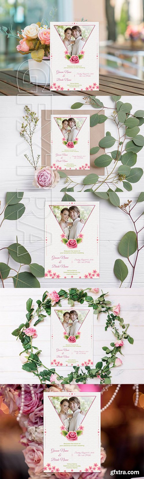 CreativeMarket - Wedding Invitation Card 2348628