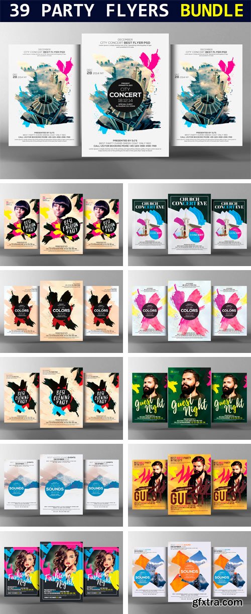 CM - 39 Party Flyers Bundle 2267384