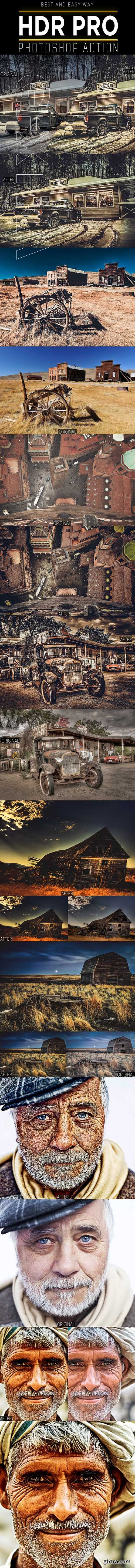 CreativeMarket - HDR PRO Photoshop Action 21502338
