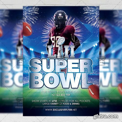 Super Bowl – Sport A5 Flyer Template
