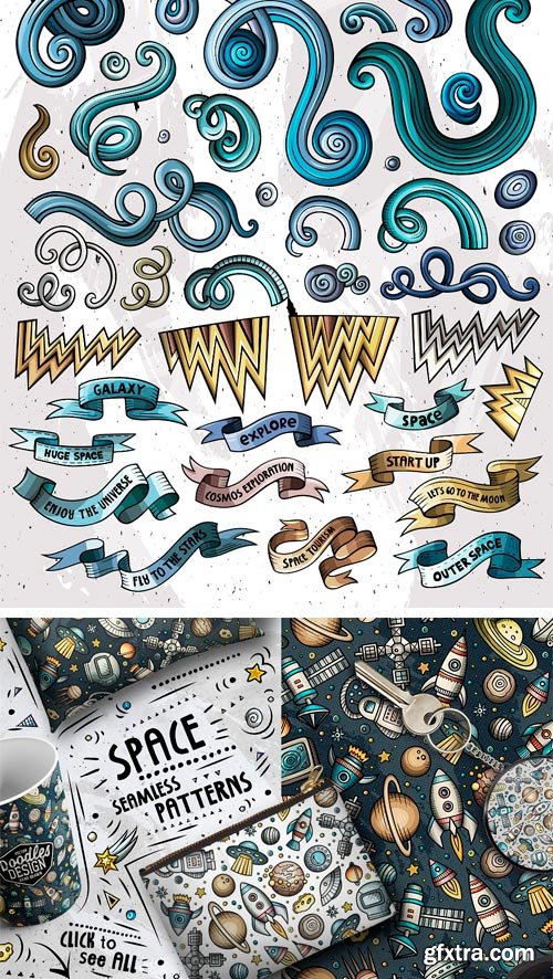CM - Space Cartoon Doodle Big Pack 2270592