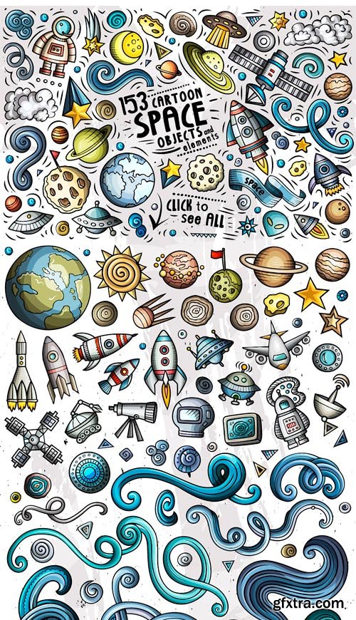 CM - Space Cartoon Doodle Big Pack 2270592