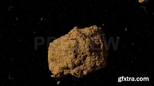 Large Asteroid Tumbling Through Space 68840 Large Asteroid Tumbling Through Space 68840