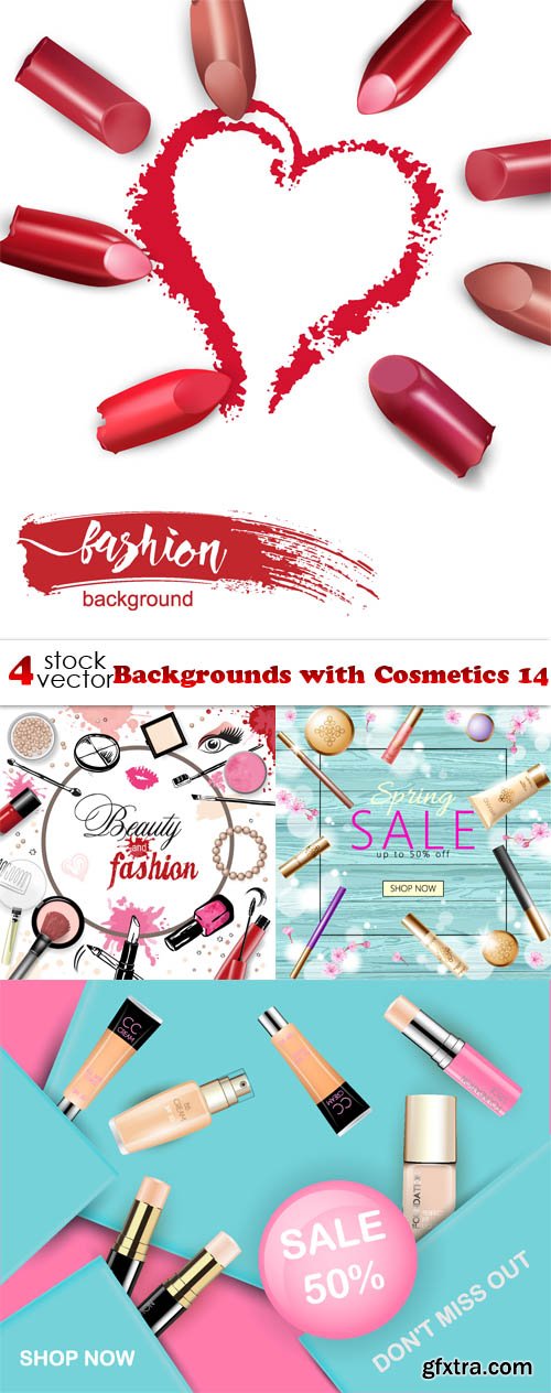 Vectors - Backgrounds with Cosmetics 14
