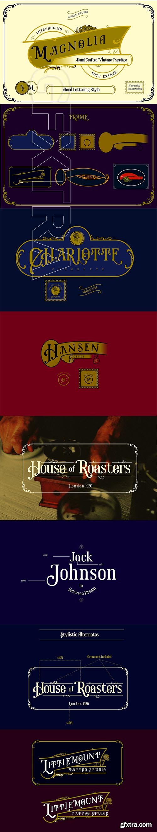 CreativeMarket - Magnolia Vintage Typeface 2312174