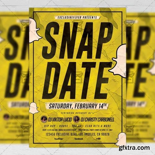 Snap Date Night – Club A5 Flyer Template