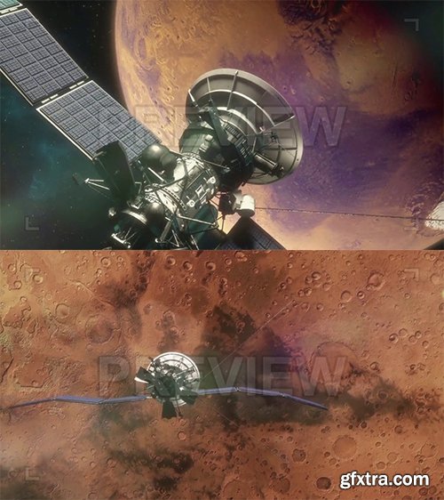 Space Satellites in Mars Orbit 67945