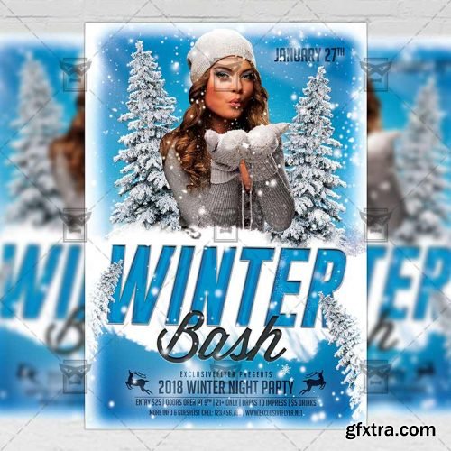 Winter Bash – Seasonal A5 Flyer Template
