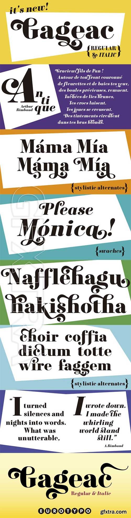 Gageac font family