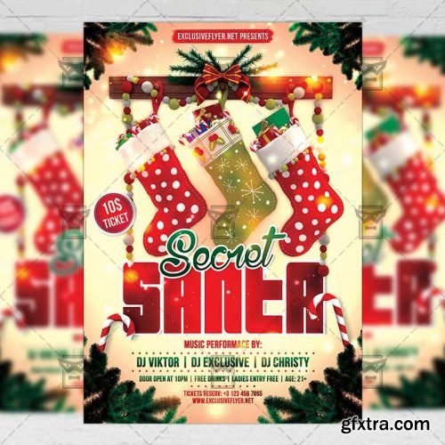 Secret Santa – Seasonal A5 Flyer Template