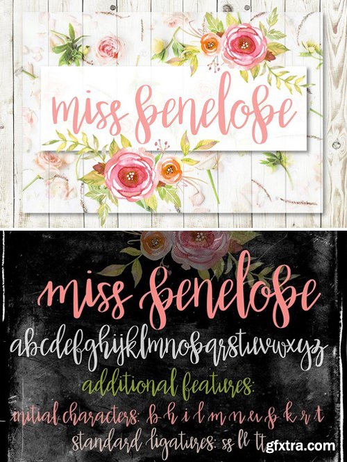 CM - Miss Penelope Script Font 1628804