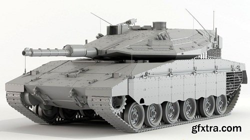 Тank Merkava Mark IV Hi-Poly