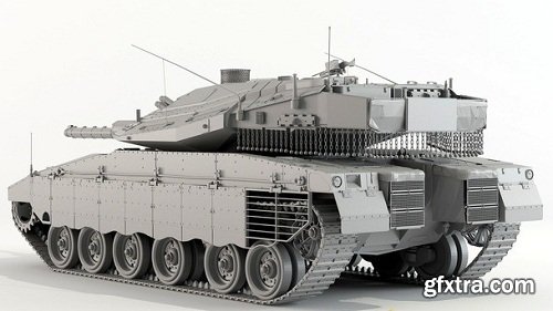 Тank Merkava Mark IV Hi-Poly