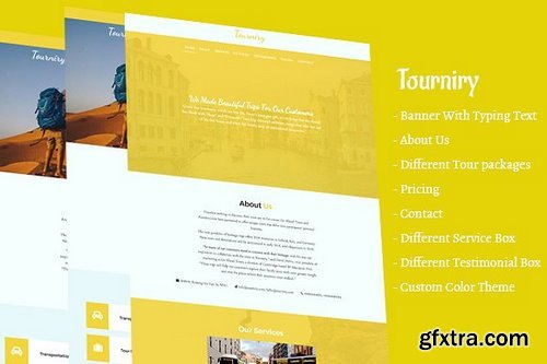 CM - Tourniry HTML5 Travel/Tours Template 2032677