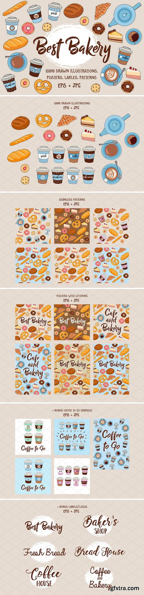 CM - Best Bakery illustration pack +bonus 2255646