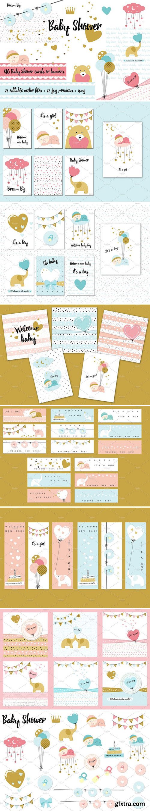 CM - Baby Shower - cards and banners 1597512