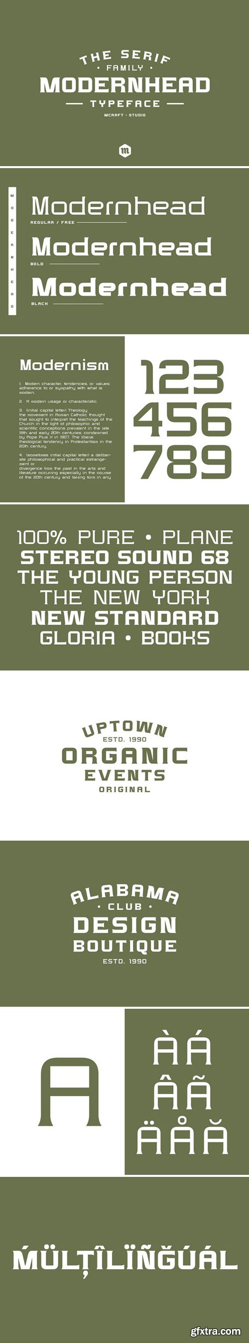 CM - Modernhead Serif Typeface 2152412