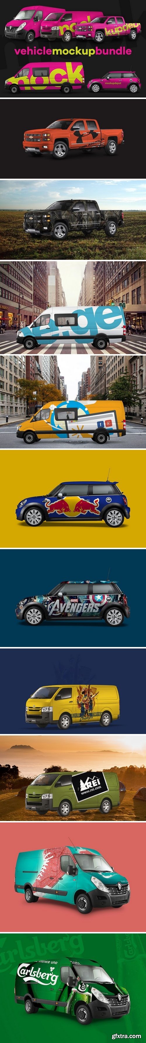 CM - Vehicle Mockup Bundle 1570530