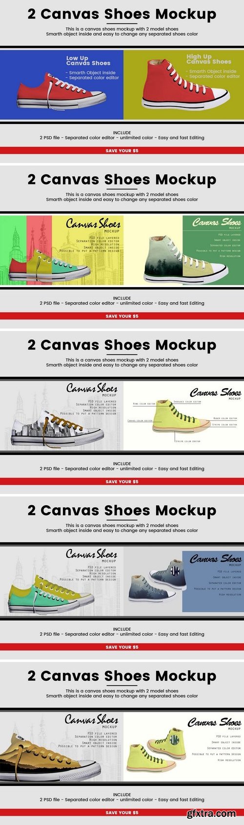CM - 2 Canvas Shoes Mockup 2384169