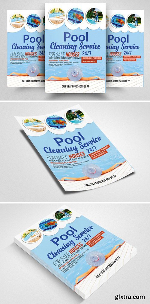CM - Swimming Pool Cleaning Flyer Templat 2356802