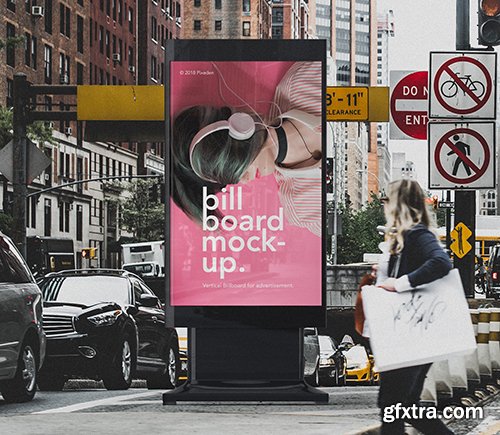 Psd Vertical Billboard Mockup Psd Vertical Billboard Mockup