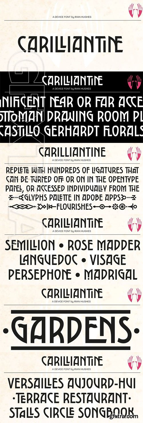 Carilliantine font family