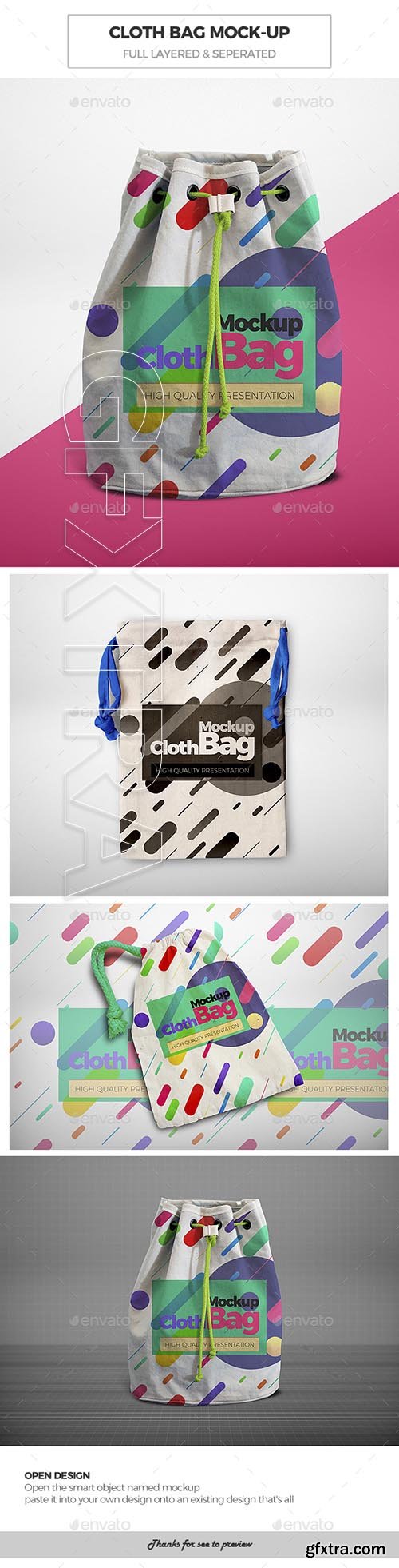 GraphicRiver - Cloth Bag Mock-Ups 21674387