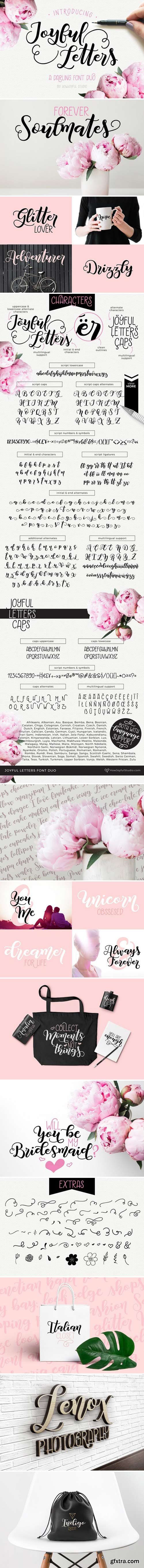 CM - Joyful Letters font duo 1641736