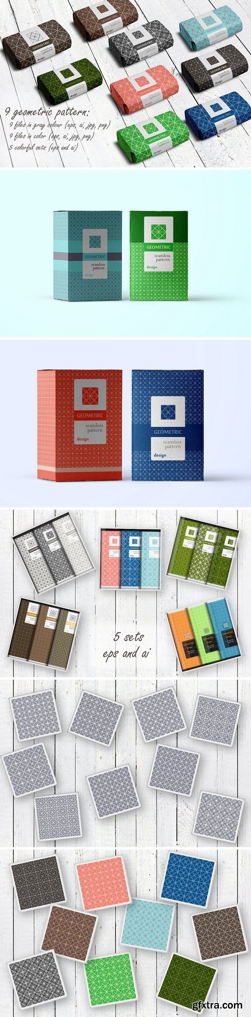 CM - Set of 9 geometric patterns 1552293