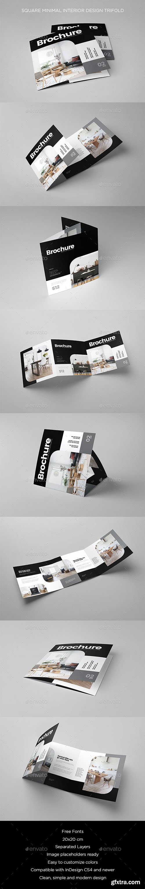 Square Minimal Interior Design Trifold 21665673 Square Minimal Interior Design Trifold 21665673