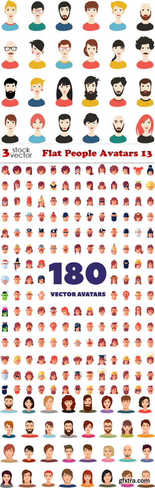 Vectors - Flat People Avatars 13