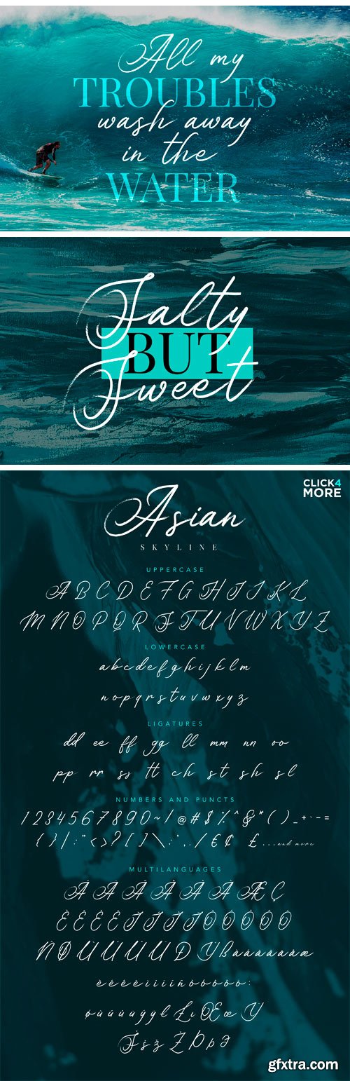 CM - Asian Skyline - Casual Summer Font 2297281