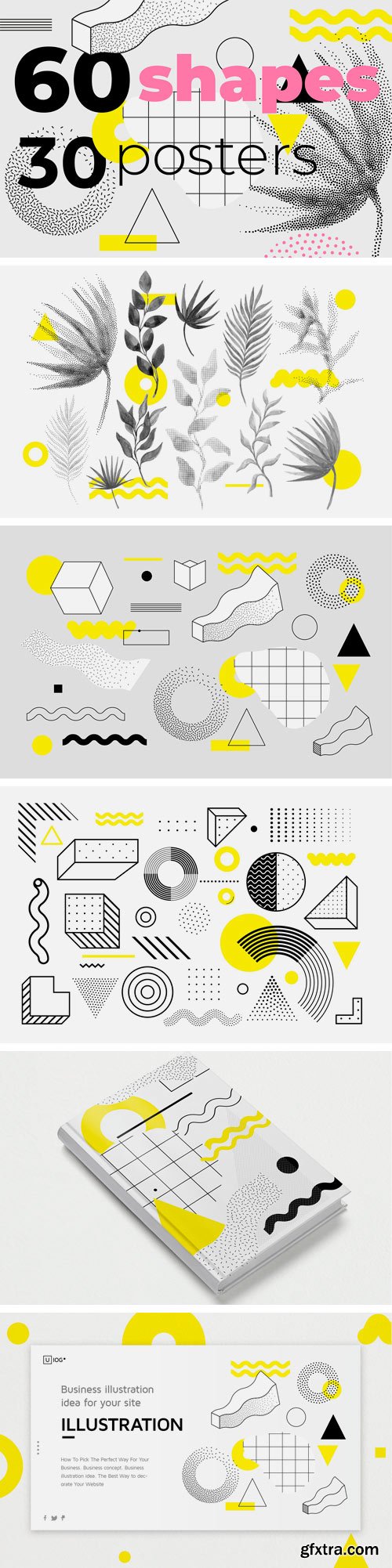 CM - 60 Geometric Shapes, 30 Posters 2350852