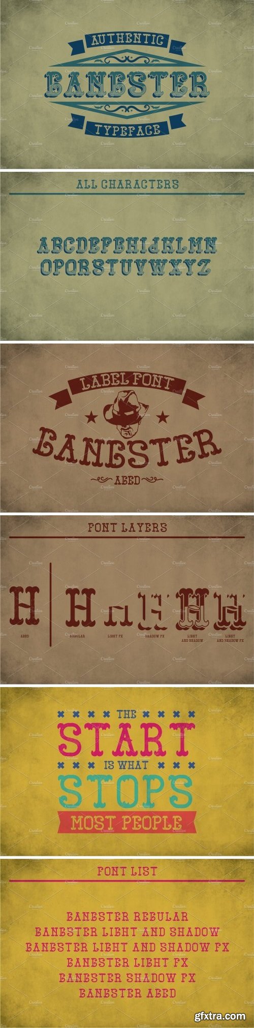 CM - Gangster Vintage Label Typeface 2091584