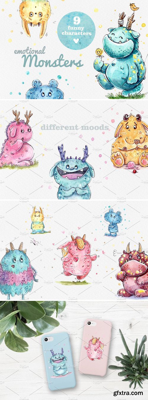 CM - Emotional Monsters : 9 characters 2351053