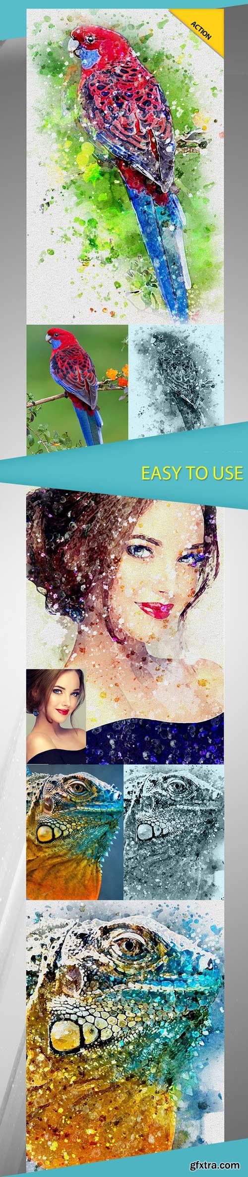 Aquarelle Photoshop Action
