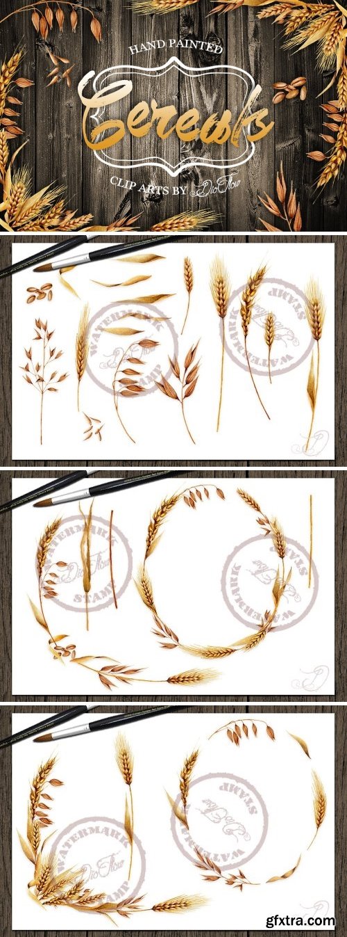 CM - Cereal Watercolor Clip Art 1550502