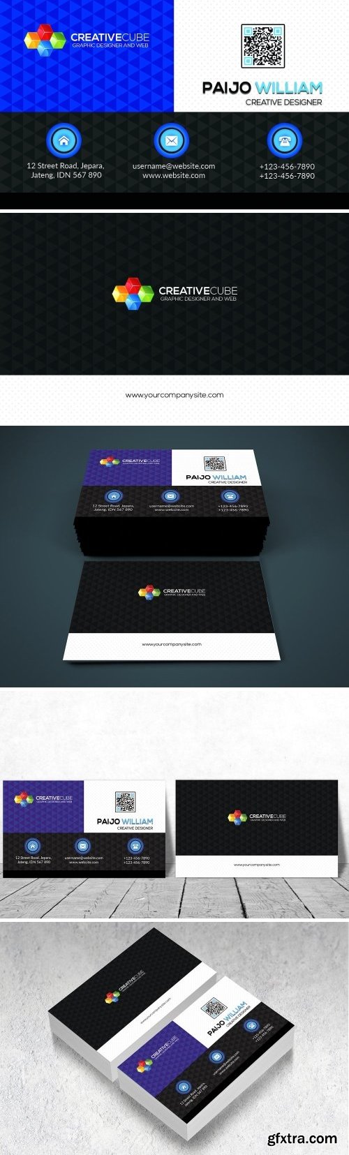 CM - Modern Simple Business Card 1516179