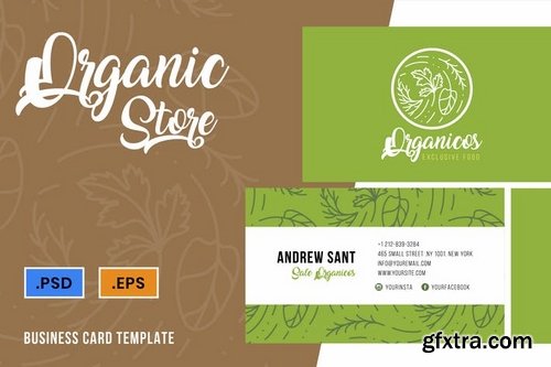 Organic Store Business Card