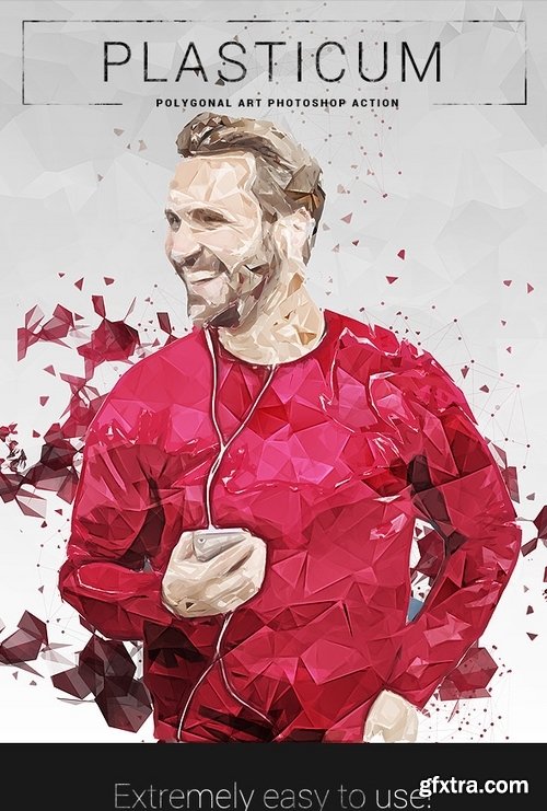 GraphicRiver - Plasticum - Polygonal Art Photoshop Action 21684224