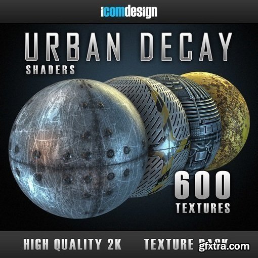 Urban Decay Shader Pack (physical) for Element 3D