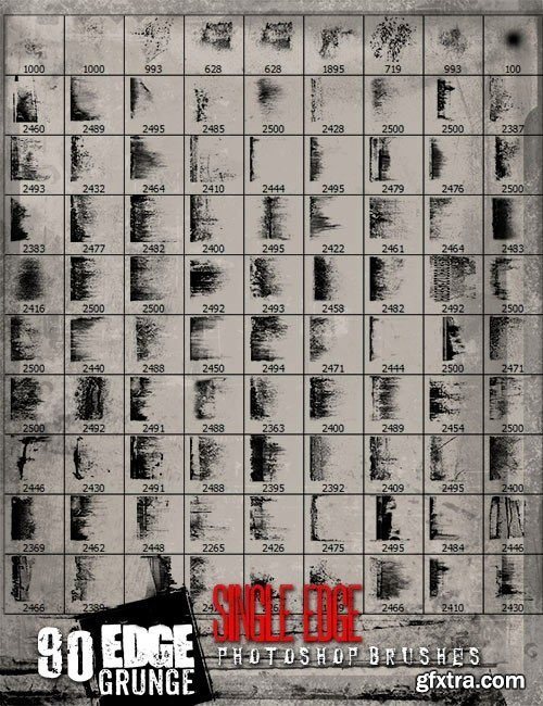 Ron's Edge Grunge Photoshop Brushes