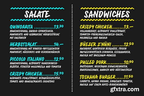 Sandwich Marker Pro Font